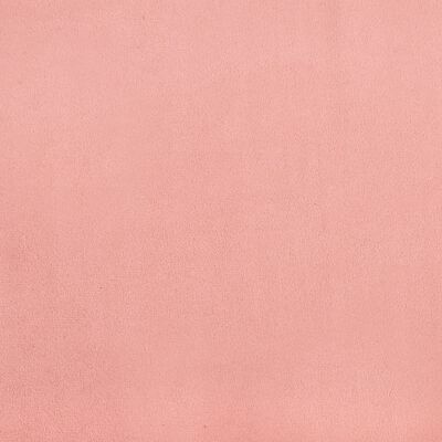 vidaXL Lovos rėmas, rožinis, 100x200 cm, aksomas