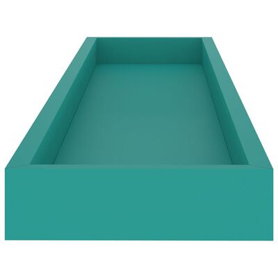 vidaXL Loggia Sieninės lentynos, 2vnt., mėlynos, 80x15x4cm, MDF