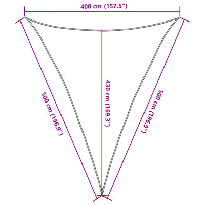 vidaXL Burė nuo saulės, pilka, 4x5x5m, 100% oksfordo poliesteris