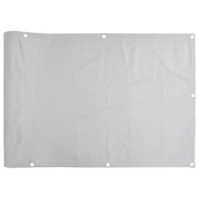 vidaXL Privatumo suteikianti balkono pertvara, pilka, 300x120cm, PVC