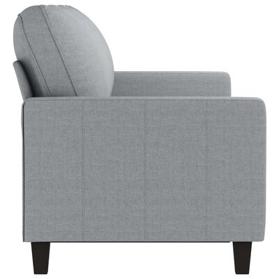 vidaXL Trivietė sofa, šviesiai pilkos spalvos, 180cm, audinys