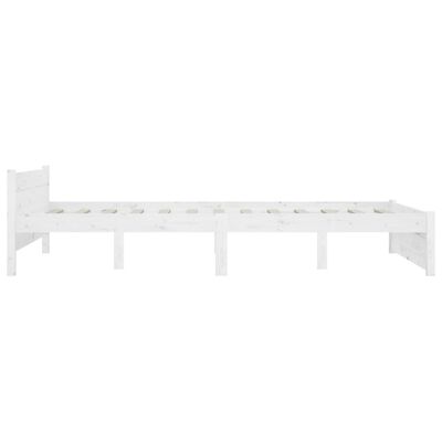 vidaXL Lovos rėmas su stalčiais, baltos spalvos, 150x200cm, didelis