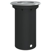 vidaXL Lauko šviestuvas, juodos spalvos, 10,5x10,5cm, lietas aliuminis