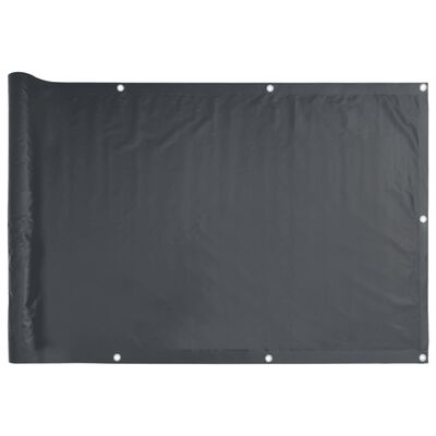 vidaXL Privatumo suteikianti pertvara, antracito, 1000x120cm, PVC