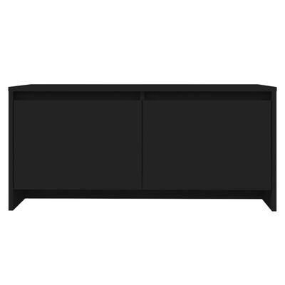 vidaXL Kavos staliukas, juodos spalvos, 90x50x41,5cm, apdirbta mediena