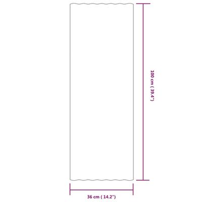 vidaXL Stogo plokštės, 12vnt., rudos, 100x36cm, plienas