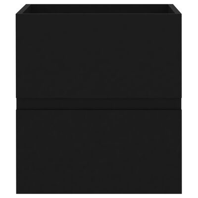 vidaXL Spintelė praustuvui, juoda, 41x38,5x45cm, apdirbta mediena