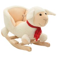vidaXL Supamas gyvūnas su atlošu avis, baltas, 60x32x50cm, pliušas