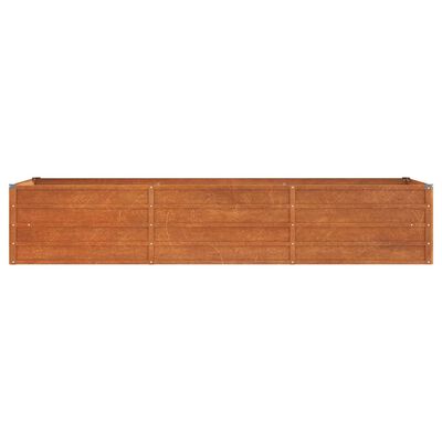 vidaXL Aukštas sodo lovelis, rūdžių, 240x80x45cm, Corten plienas