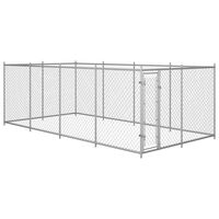 vidaXL Lauko voljeras šunims, 7,6x3,8x1,9m