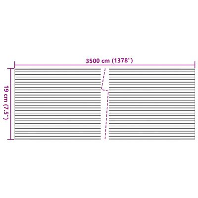 vidaXL Sodo pertvaros, 2vnt., pilkos, 35x0,19m, PVC, marmuro žvyras