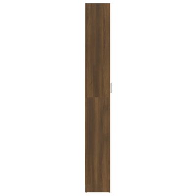 vidaXL Drabužių spinta, ruda ąžuolo, 55x25x189cm, mediena