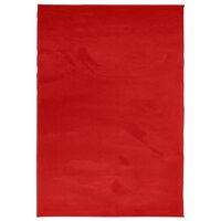 vidaXL Kilimas OVIEDO, raudonos spalvos, 120x170cm, trumpi šereliai