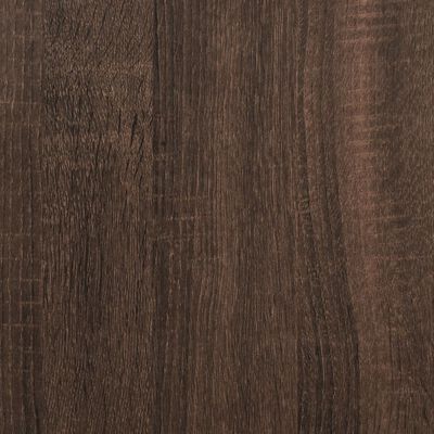 vidaXL Lovos rėmas, rudos ąžuolo spalvos, 135x190cm, apdirbta mediena