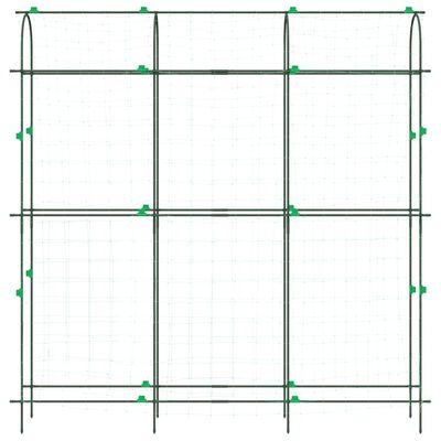 vidaXL Sodo grotelės vijokliniams augalams, 181x31x182,5cm, plienas