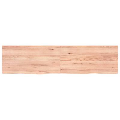 vidaXL Stalviršis, šviesiai rudas, 160x40x(2-4) cm, medienos masyvas