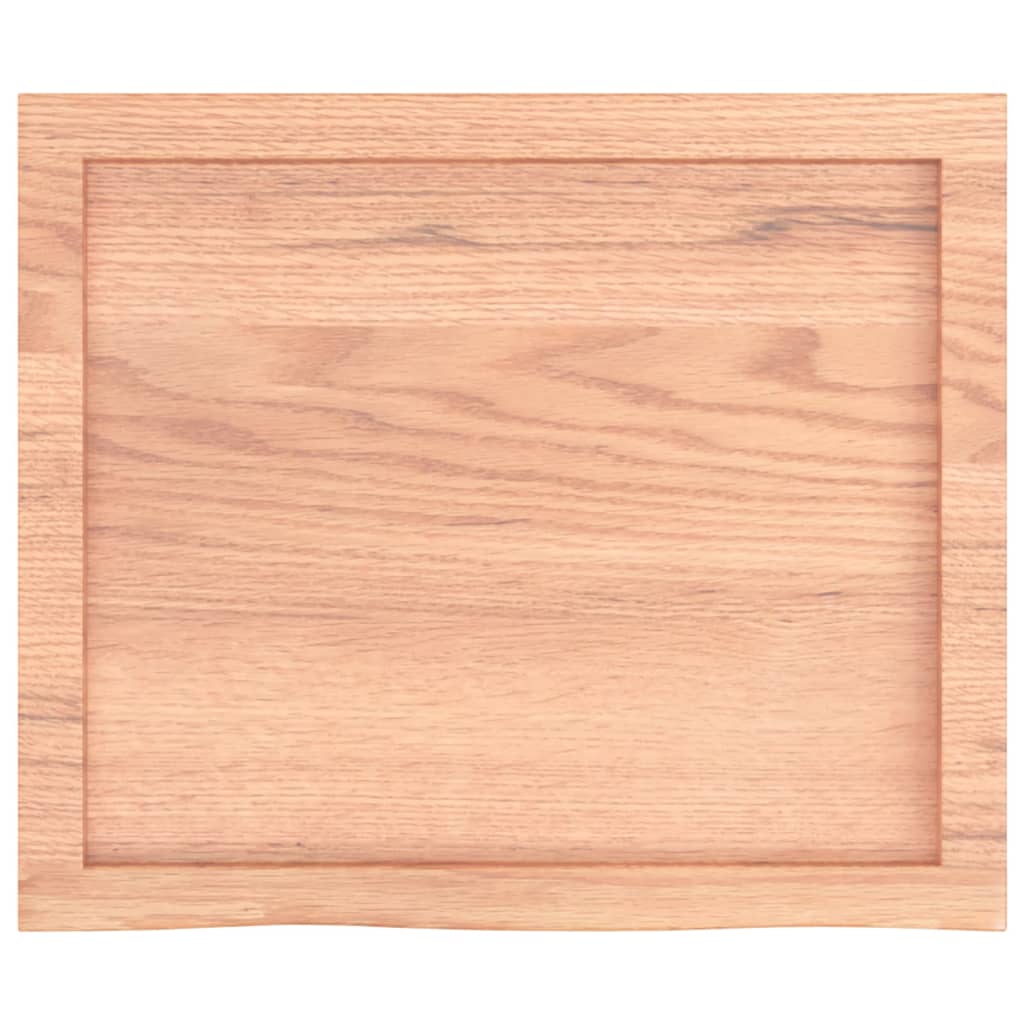 vidaXL Vonios stalviršis, šviesiai rudas, 60x50x(2-6) cm, mediena