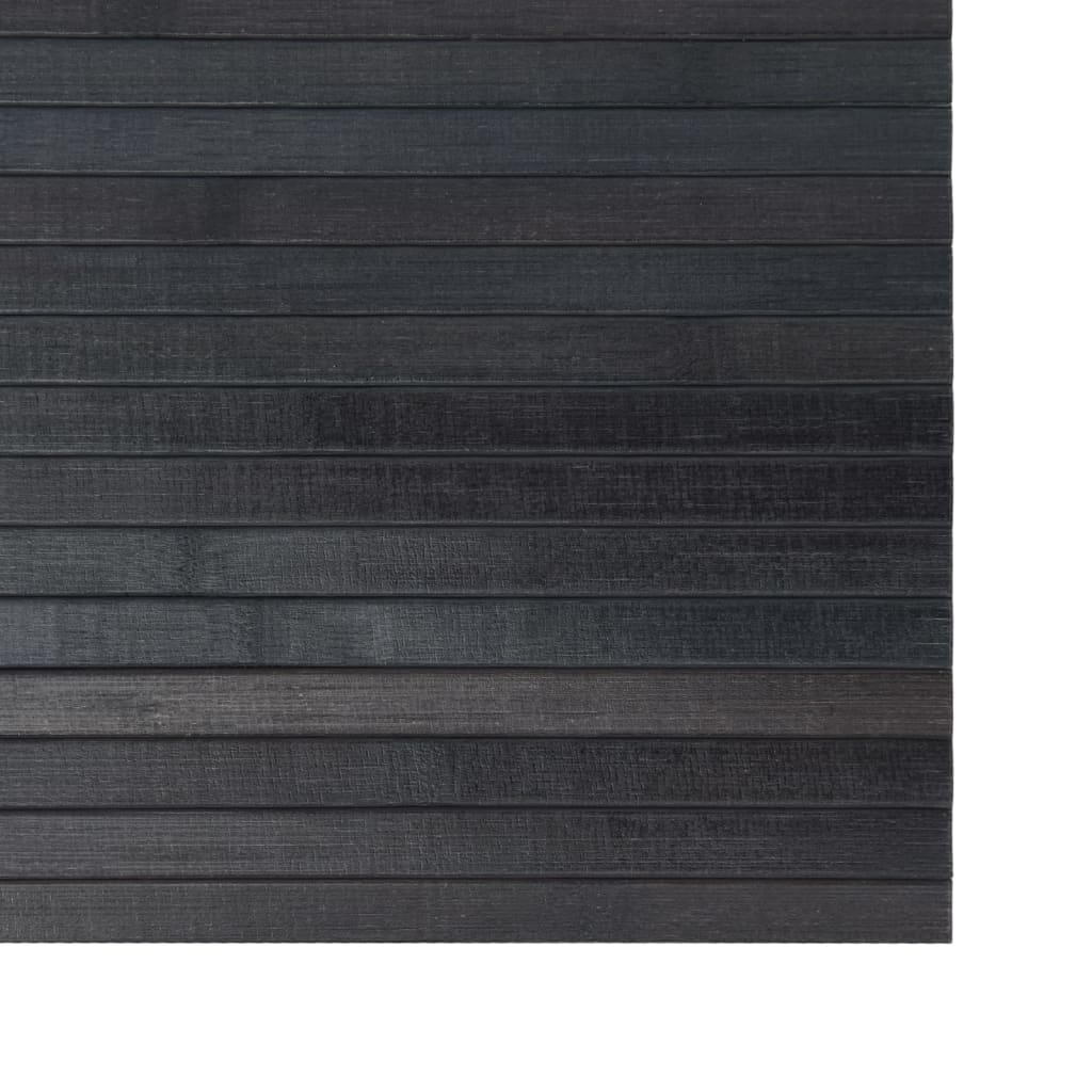 vidaXL Kilimas, pilkos spalvos, 100x300cm, bambukas, stačiakampis