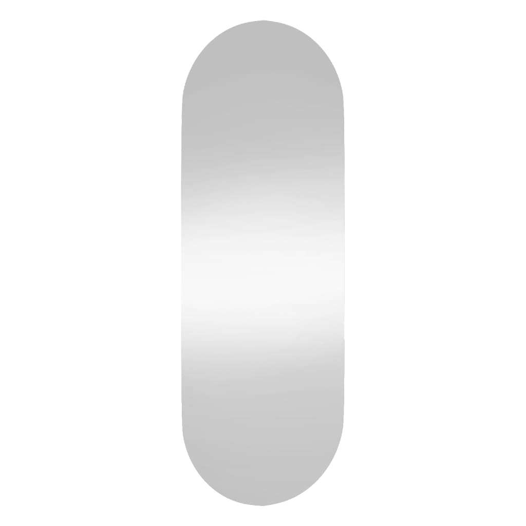 vidaXL Sieninis veidrodis, 15x40cm, stiklas, ovalo formos