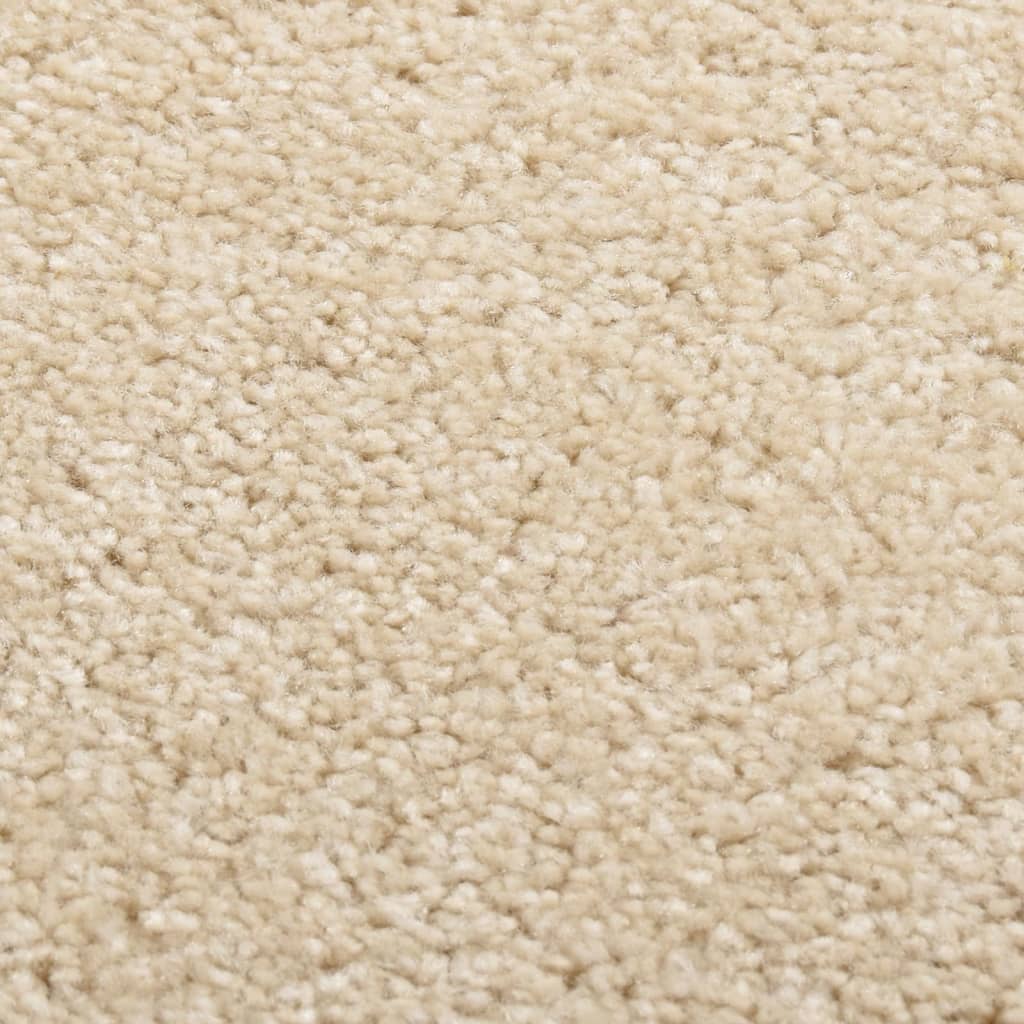 vidaXL Kilimėlis, smėlio spalvos, 140x200cm, trumpi šereliai