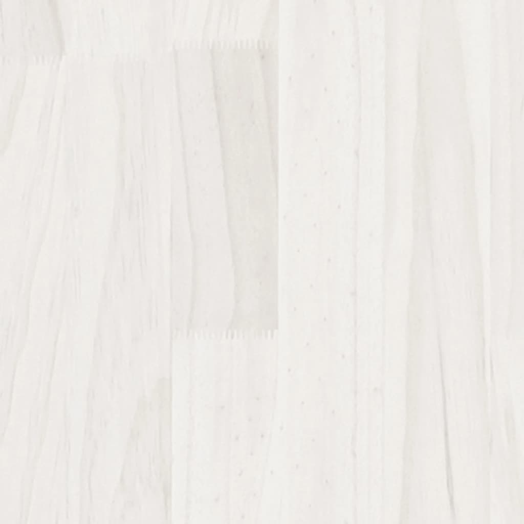 vidaXL Lovos rėmas, baltas, 180x200cm, pušies masyvas, itin didelis