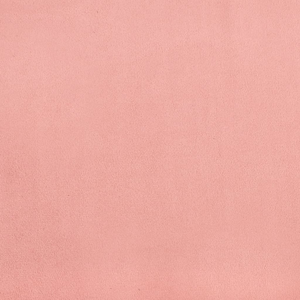 vidaXL Lovos rėmas, rožinis, 160x200 cm, aksomas