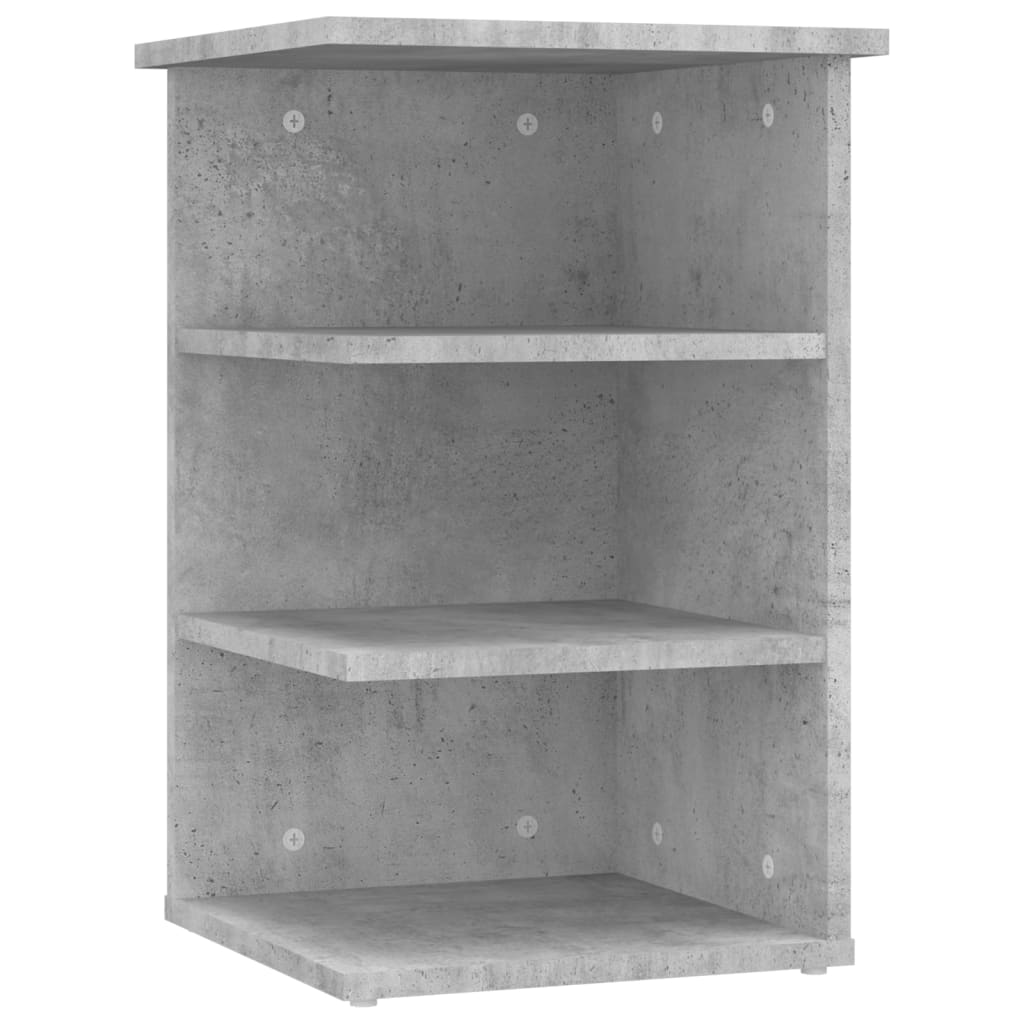 vidaXL Šoninė spintelė, betono pilka, 35x35x55cm, apdirbta mediena