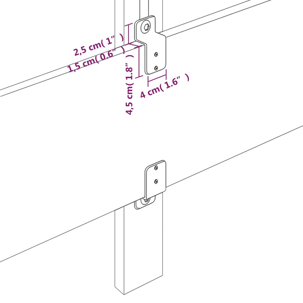 vidaXL Galvūgalis su LED, pilkas, 90x5x118/128cm, dirbtinė oda