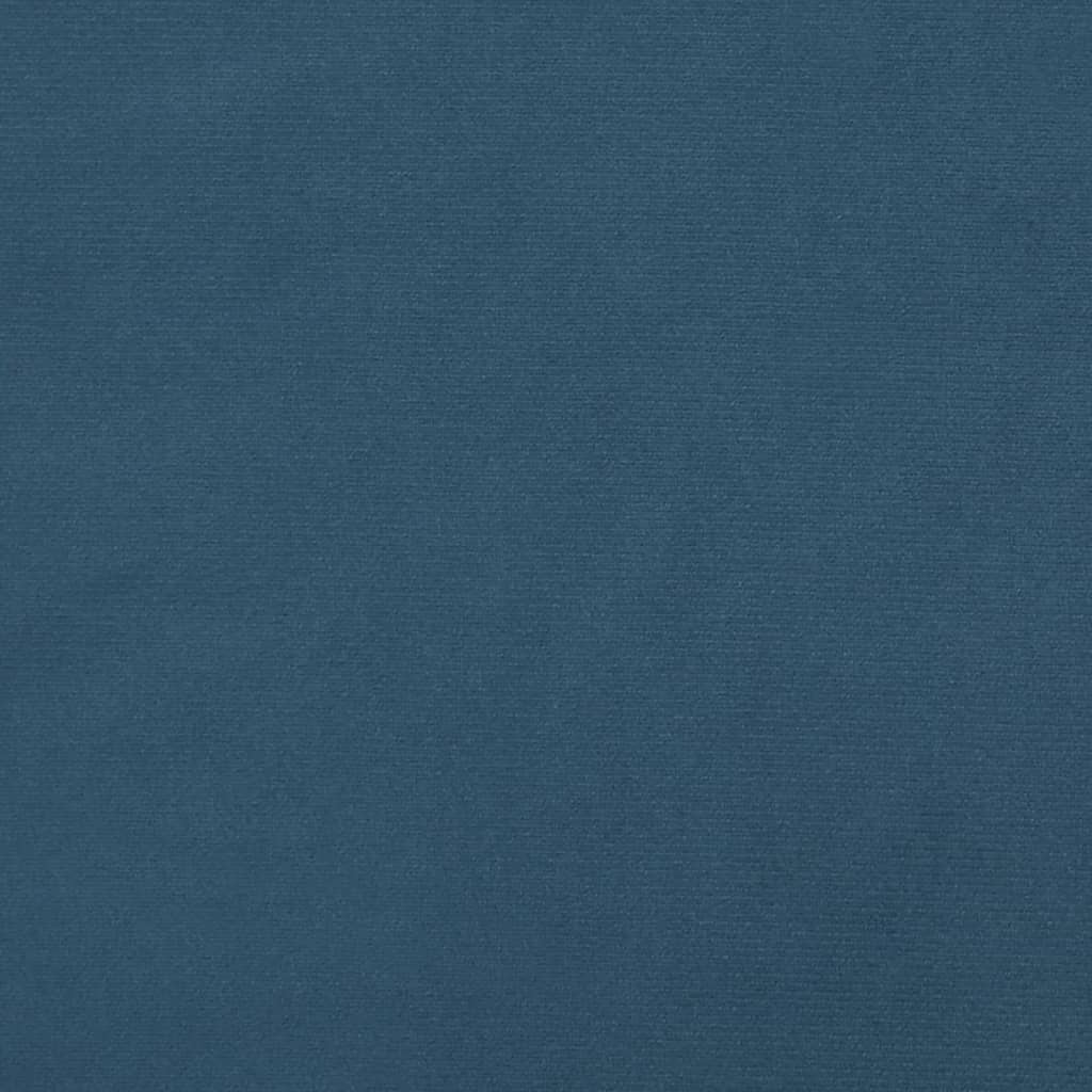 vidaXL Lovos rėmas, tamsiai mėlynos spalvos, 90x190 cm, aksomas