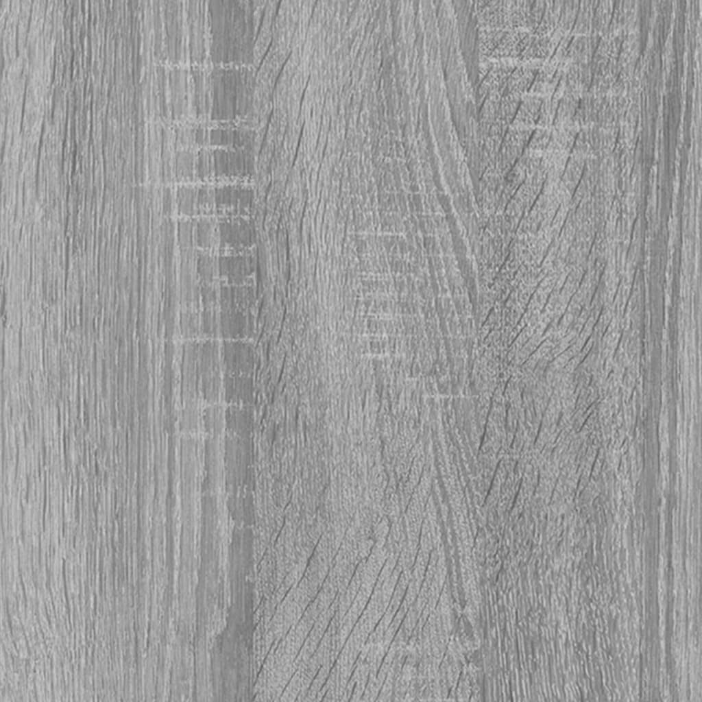 vidaXL Sieninės lentynos, 2vnt., pilkos ąžuolo, 100x15x30cm, mediena