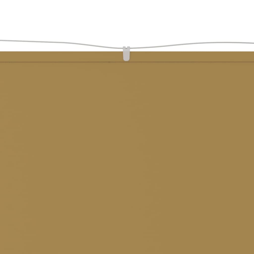 vidaXL Vertikali markizė, smėlio spalvos, 60x1000cm, oksfordo audinys