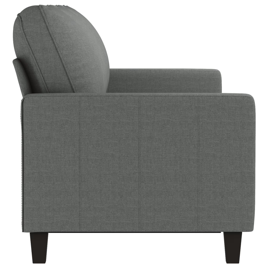 vidaXL Trivietė sofa, tamsiai pilkos spalvos, 180cm, audinys