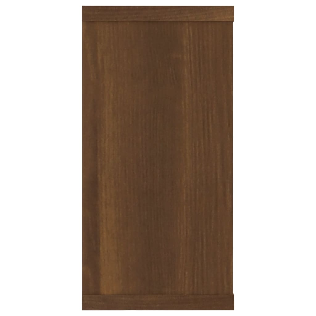 vidaXL Sieninės lentynos, 2vnt., rudos ąžuolo, 100x15x30cm, mediena