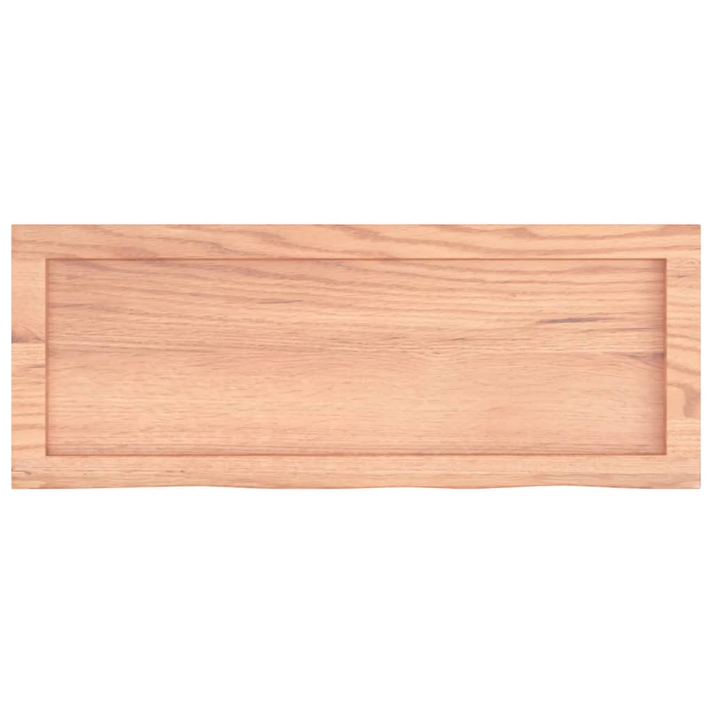 vidaXL Vonios stalviršis, šviesiai rudas, 80x30x(2–6)cm, mediena