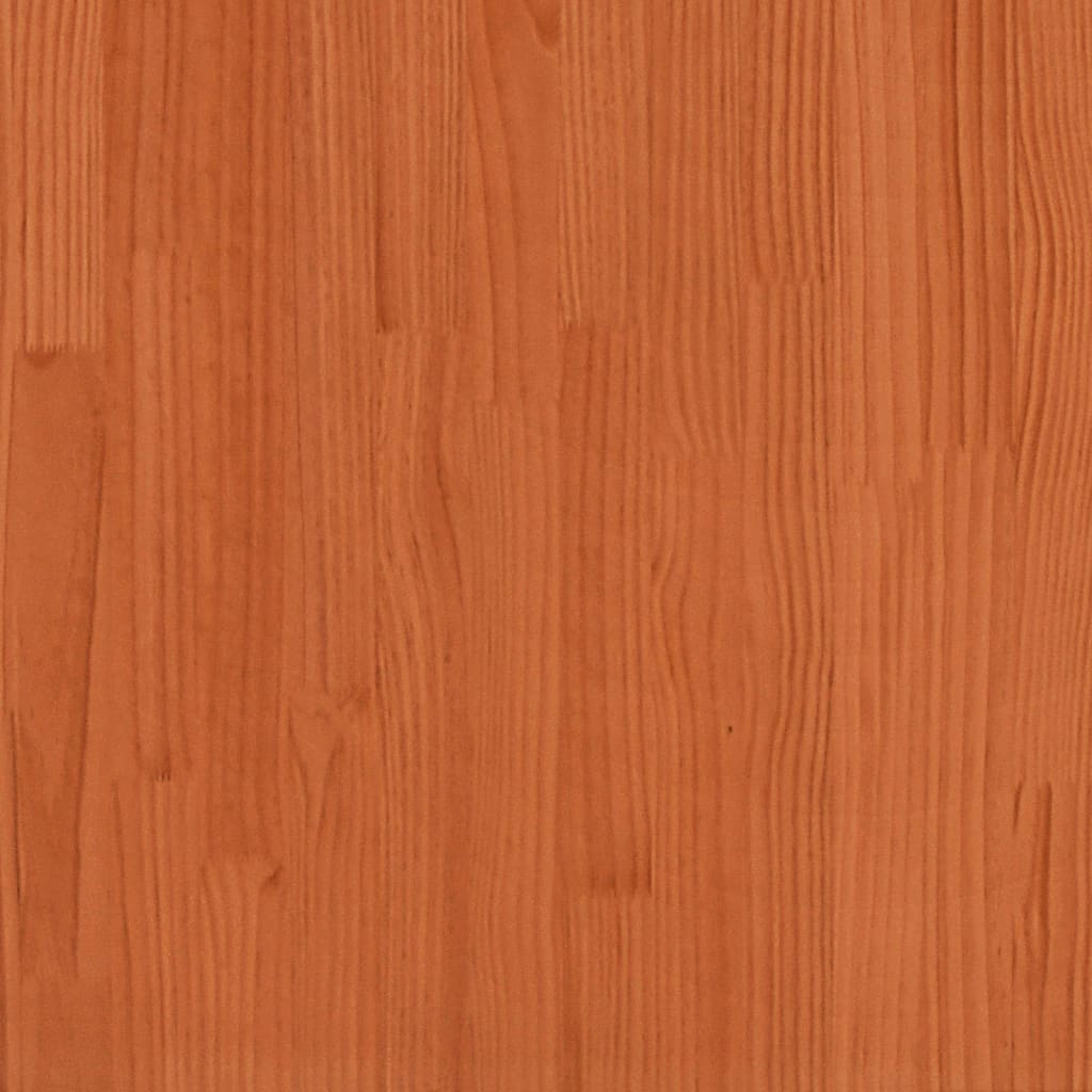 vidaXL Lova, vaško rudos spalvos, 90x200cm, pušies medienos masyvas