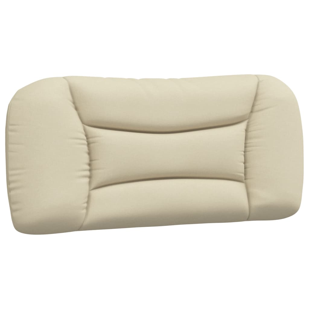 vidaXL Galvūgalio pagalvėlė, kreminės spalvos, 90 cm, audinys