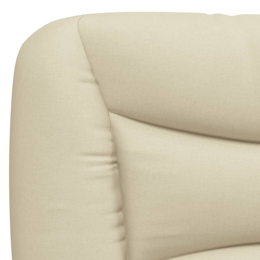 vidaXL Galvūgalio pagalvėlė, kreminės spalvos, 90 cm, audinys
