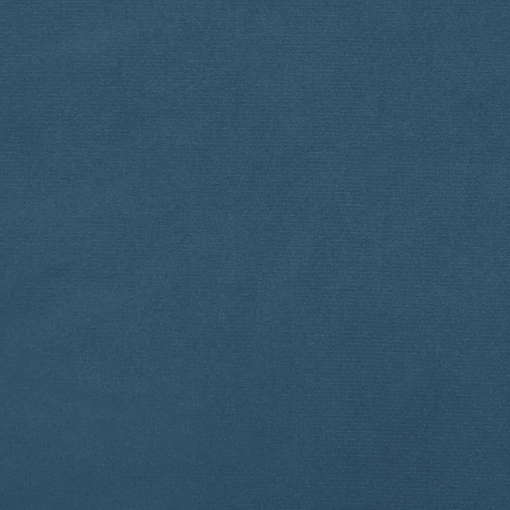 vidaXL Lovos rėmas su spyruoklėmis, mėlynas, 100x200 cm, aksomas