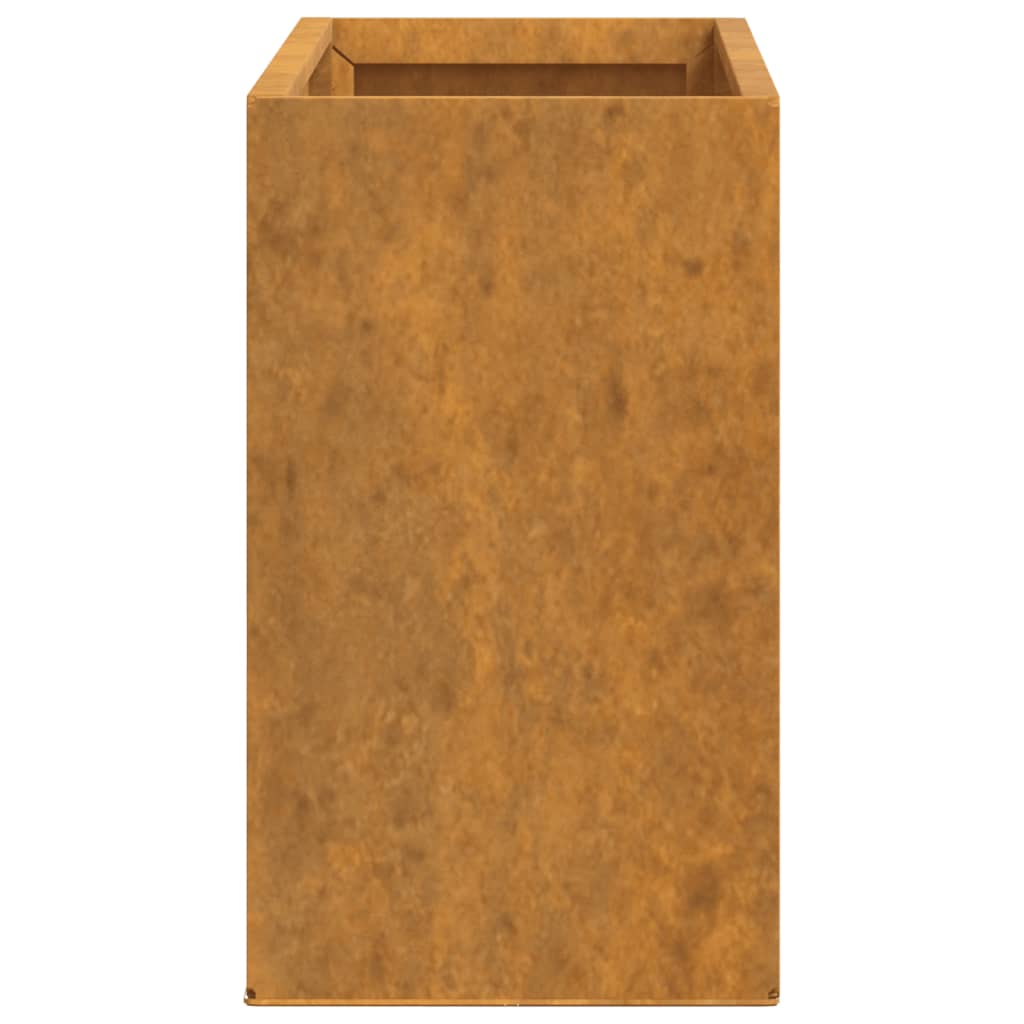 vidaXL Sieniniai loveliai, 2vnt., rūdžių, 53x10x17cm, Corten plienas