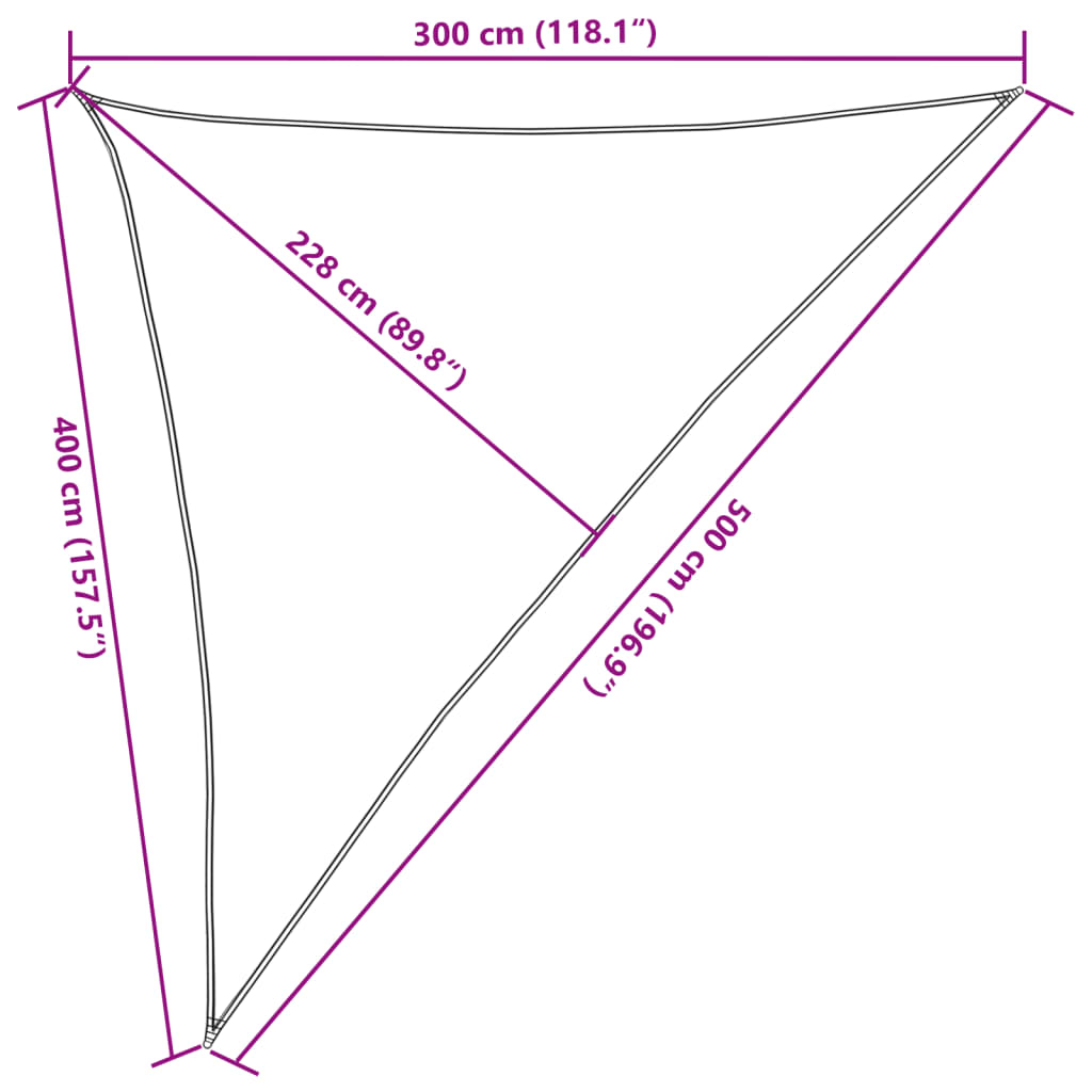 vidaXL Burė nuo saulės, pilka, 3x4x5m, 100% oksfordo poliesteris