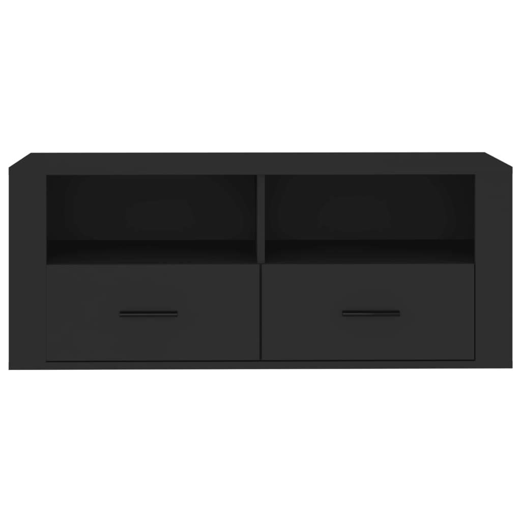 vidaXL Televizoriaus spintelė, juodos spalvos, 100x35x40cm, mediena