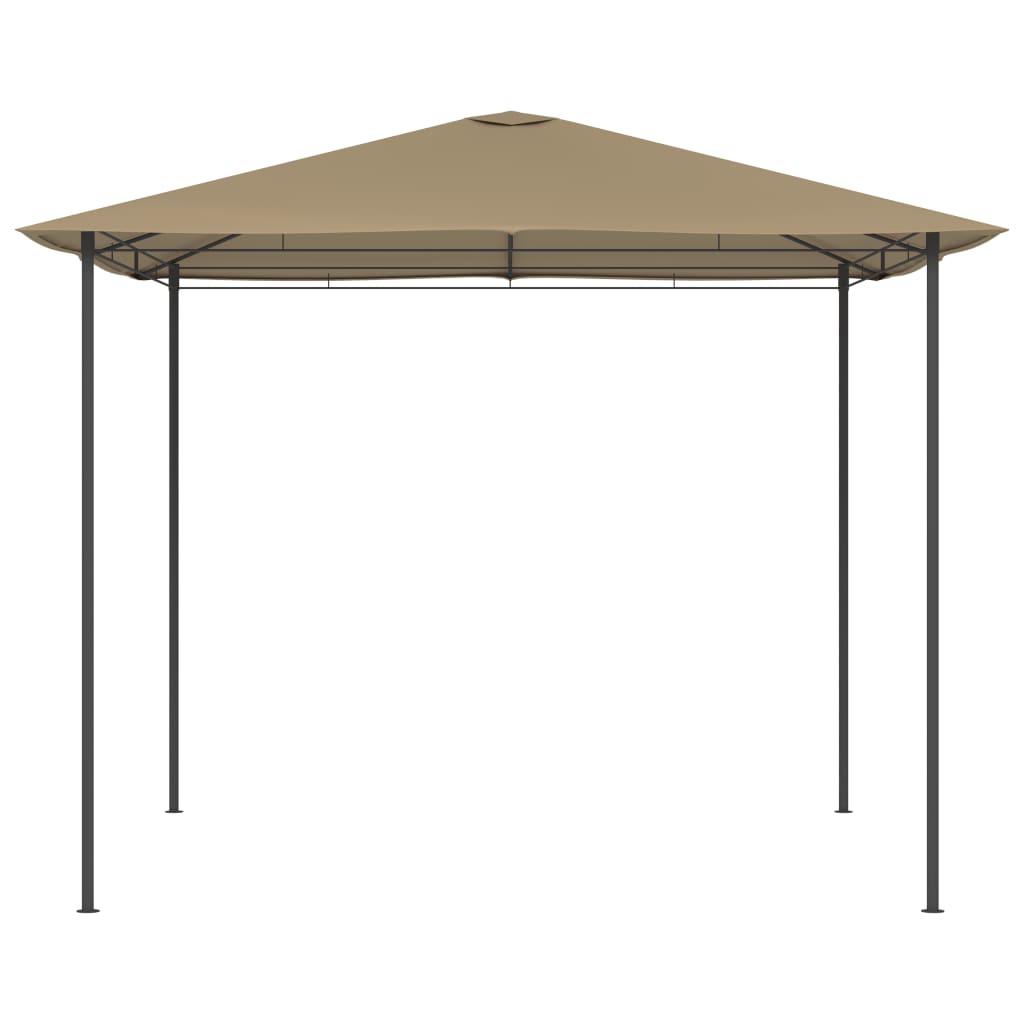 vidaXL Pavėsinė, taupe spalvos, 3x3x2,6m, 160g/m²