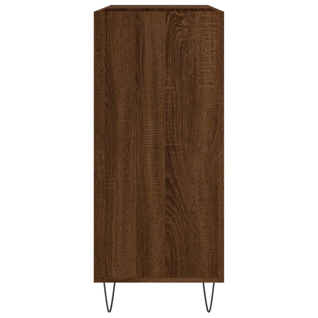vidaXL Vinilinių plokštelių spintelė, ruda, 84,5x38x89cm, mediena