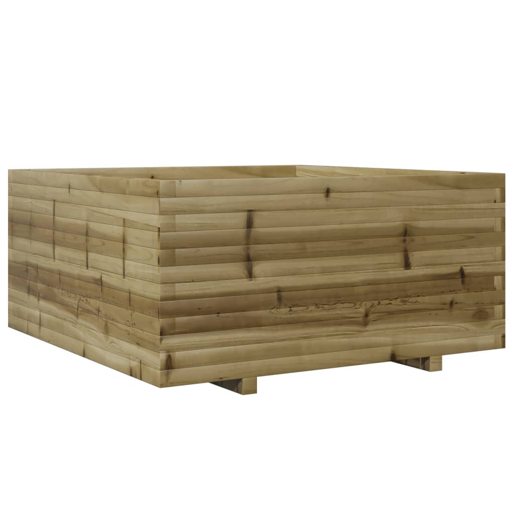 vidaXL Sodo lovelis, 100x100x49,5cm, impregnuota pušies mediena