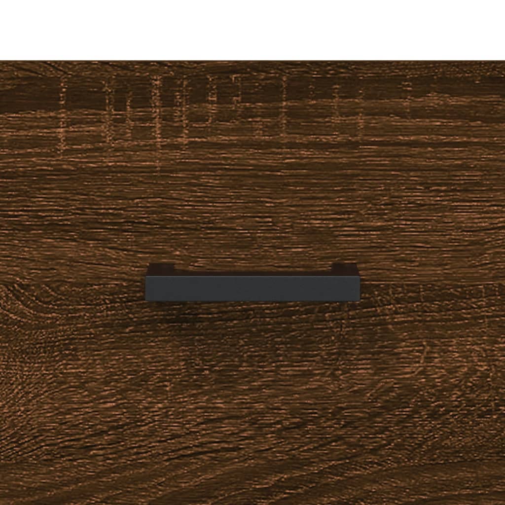 vidaXL Prie sienos montuojama naktinė spintelė, ruda, 35x35x20cm