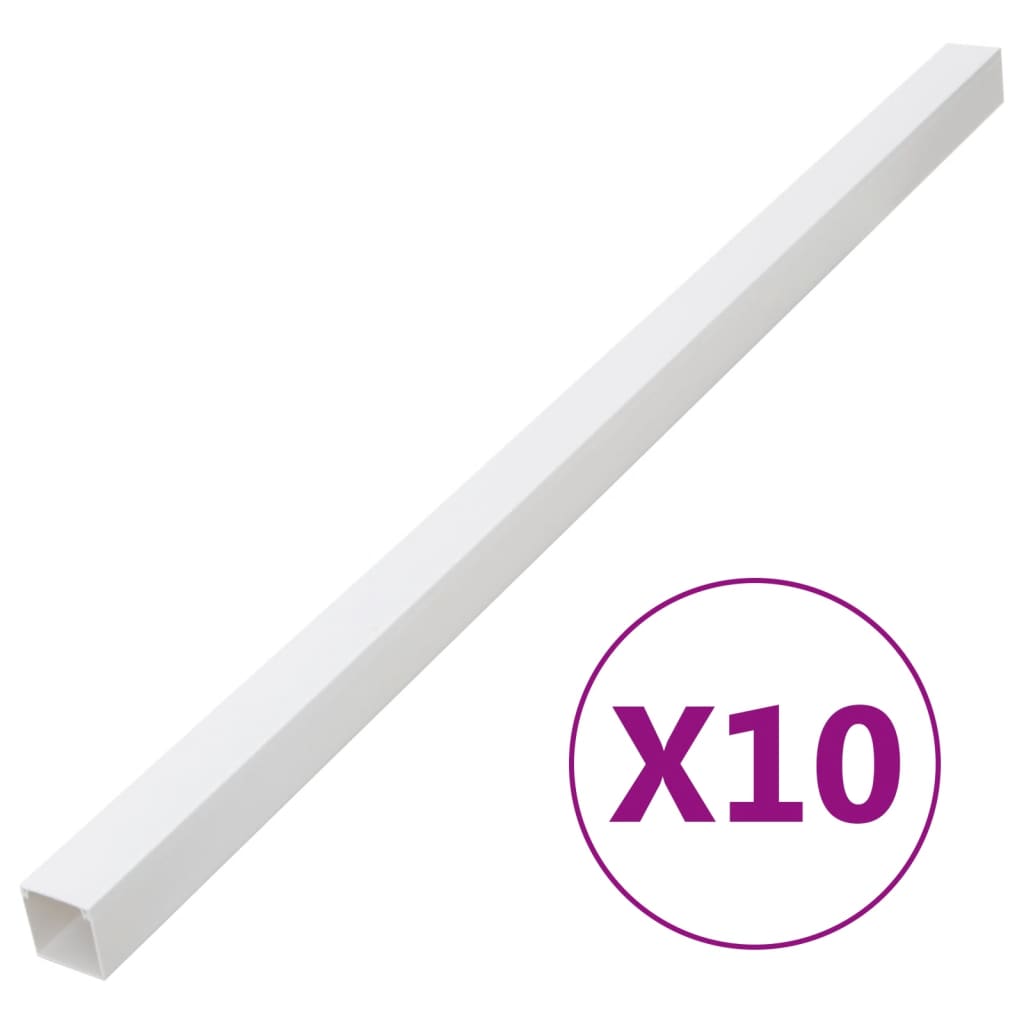 vidaXL Kabelių kanalas, 100x40mm, 10m, PVC