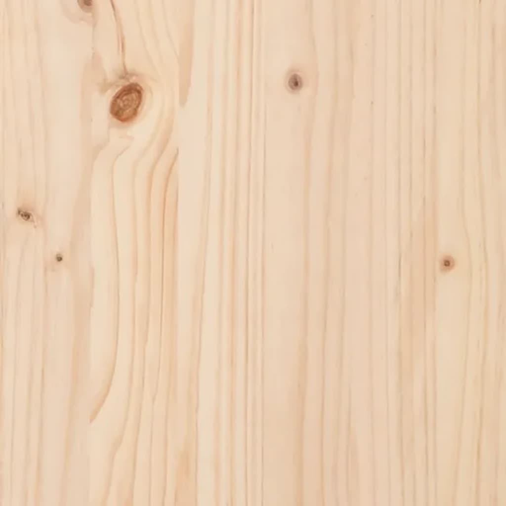 vidaXL Lovos galvūgalis, 205,5x4x100cm, pušies medienos masyvas