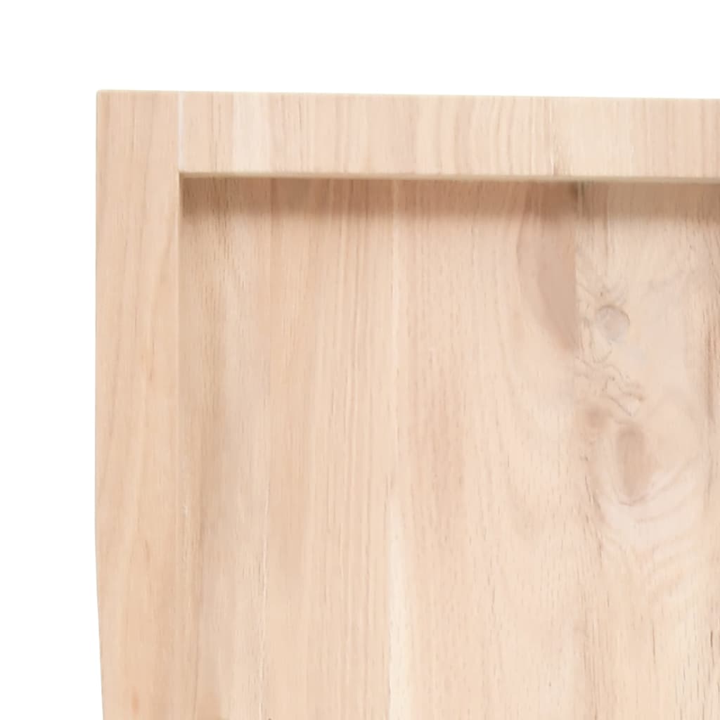 vidaXL Stalviršis, 120x40x(2–6)cm, neapdorotas ąžuolo medienos masyvas