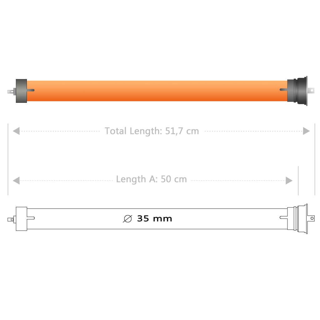 vidaXL Vamzdiniai varikliai, 6vnt., 10 Nm (144000x6)