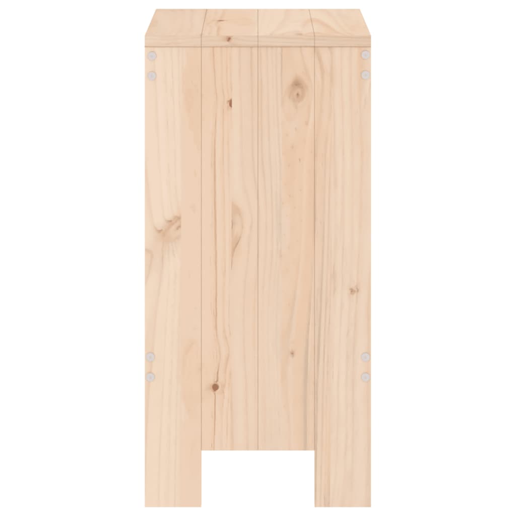vidaXL Baro taburetės, 2vnt., 40x36x75cm, pušies medienos masyvas
